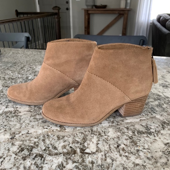 Toms Shoes - TOMS Women’s Tan Suede Bootie